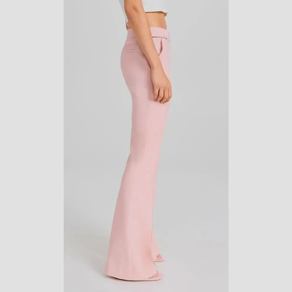 LoveShackFancy Women's Costella Pants Size 0, Color Pale Rose NWT $495 flawed - Picture 4 of 13